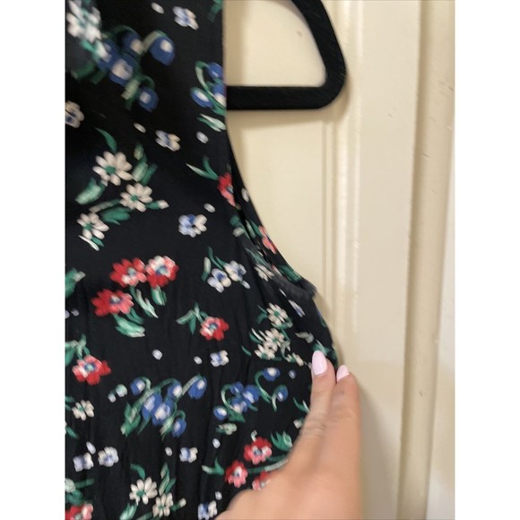 Vintage 90's The Limited Dress Small Rayon Floral button Down Skater Grunge y2k - Picture 6 of 9